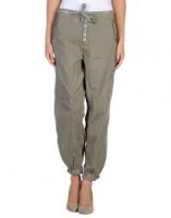 pantalones de tela bombachos (verde)